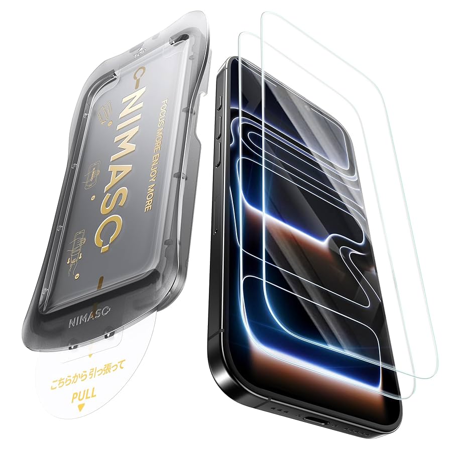 Amazon | NIMASO ガラスフィルム iPhone 17 Pro用 強化ガラス